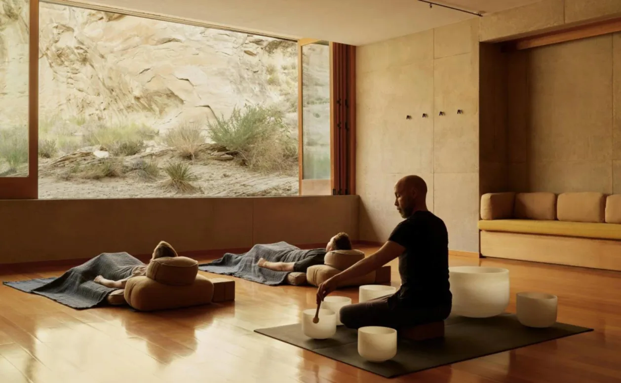 Amangiri sound healing meditation